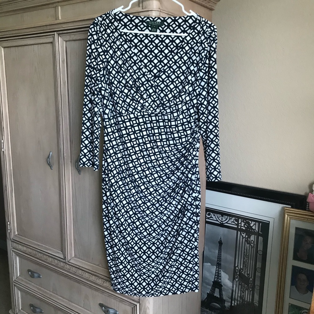 Ralph Lauren black and white dress